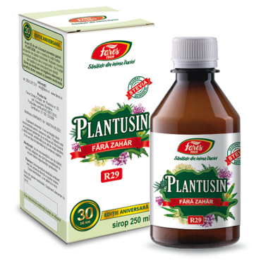 Suplimente - Plantusin fără zahăr, R29, sirop de tuse, 250 ml