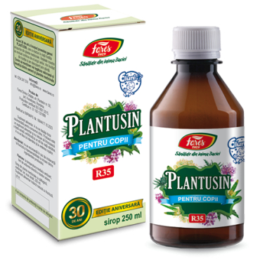 Suplimente - Plantusin pentru Copii, R35, sirop tuse, cu fructoză, 250 ml