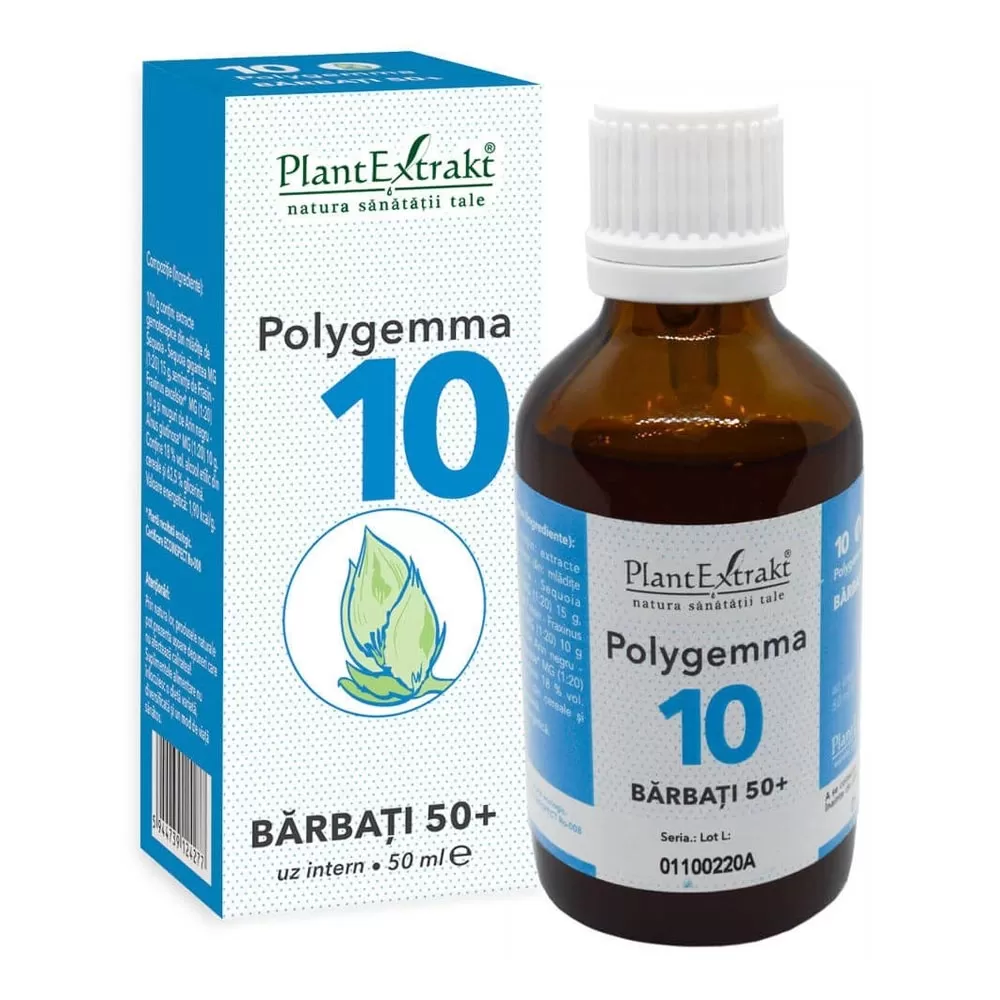 Lichidare stoc - Polygemma 10 - Bărbaţi 50+, 50 ml