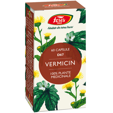 Suplimente - Vermicin, D67, 60 capsule