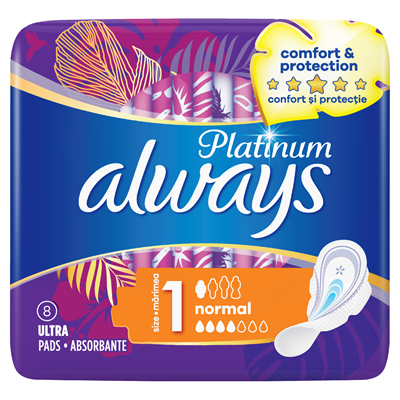 Always Absorbante Platinum Normal Size 1 8 bucati [1]