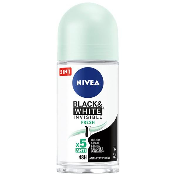 Nivea Deodorant Roll-On Black & White Invisible Fresh, 50 ml [1]