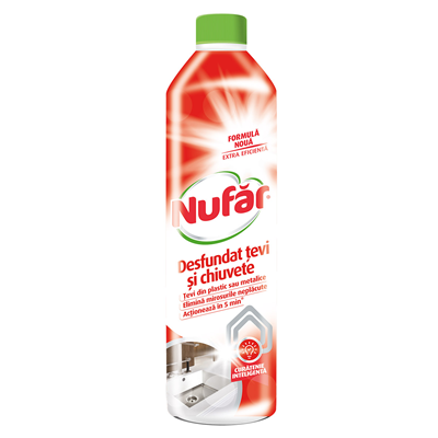 Nufar Solutie Desfundat Tevi si Chiuvete 1 L [1]
