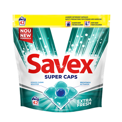 Savex Super Proaspat Detergent Rufe 42 Capsule [1]