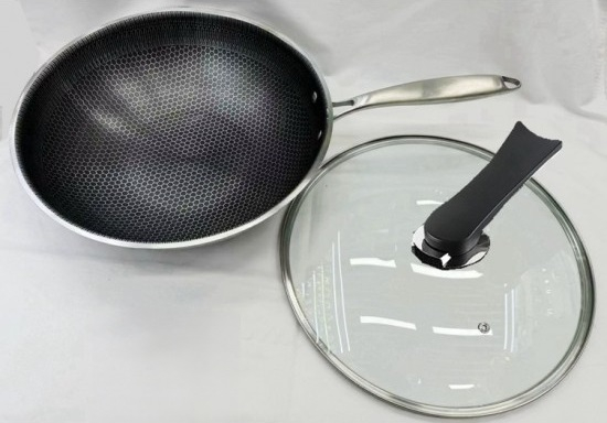 Tigaie Inox Wok 32cm + capac [4]