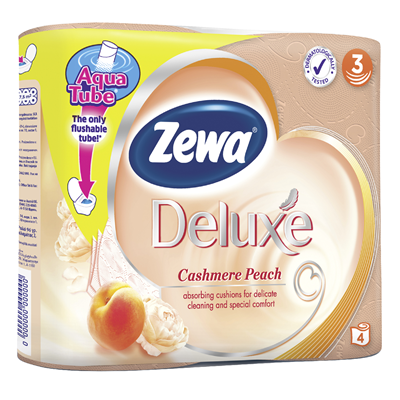 Zewa Deluxe Hartie Igienica Peach 4 bucati [1]
