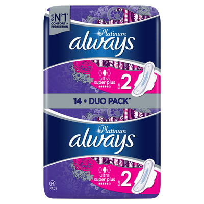 Absorbante - Always Absorbante Platinum Super Duo 14 bucati