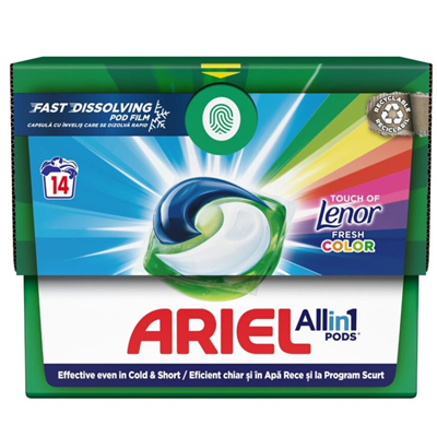 Detergenti Rufe - Ariel 3in1 Detergent Rufe Color 14 capsule