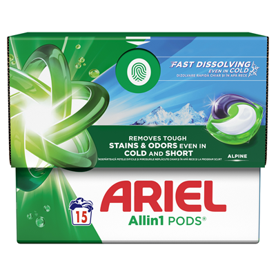 Detergenti Rufe - Ariel Alpine 15 Capsule Detergent Rufe
