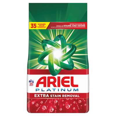 Detergenti Rufe - Ariel Platinum Extra Stain Removal Detergent Rufe 2,275 Kg