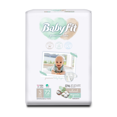 Scutece Copii - Baby fit Scutece Midi 72 Bucati Numarul 3
