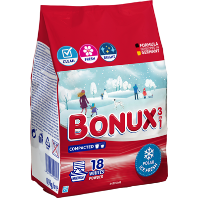 Detergenti Rufe - Bonux Ice Fresh Detergent Rufe Manual 0,9 Kg