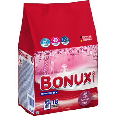 Detergenti Rufe - Bonux Radiant Rose Detergent Rufe 1,17 Kg