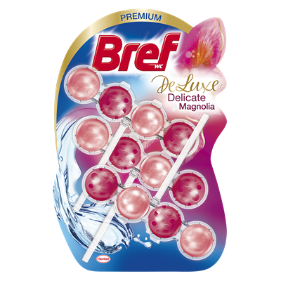 Solutii Obiecte Sanitare - Bref Deluxe Odorizant Toaleta Magnolia 150 g