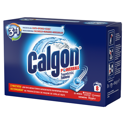 Detergenti Rufe - Calgon 8 Tablete Anticalcar 3in1 104 g