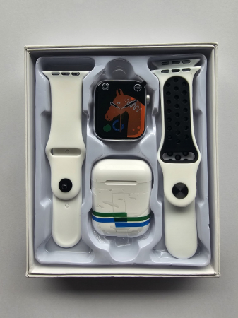 Electronice si Electrocasnice - Ceas inteligent T55 Pro Max cu 2 Curele si Casti Wireless