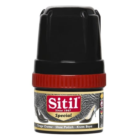 Produse Ingrijire Incaltaminte si Accesorii - Crema Pantofi Negru cu Aplicator Inclus Sitil 60g