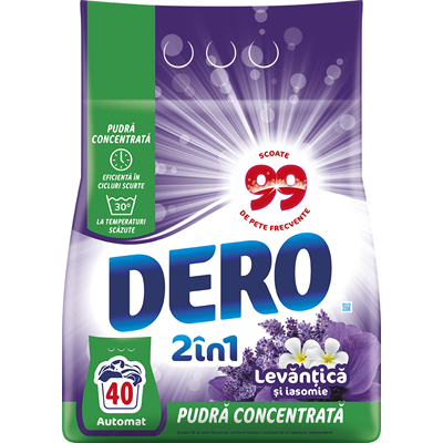 Detergenti Rufe - Dero 2 in 1 Detergent Rufe Lavanda 3 Kg