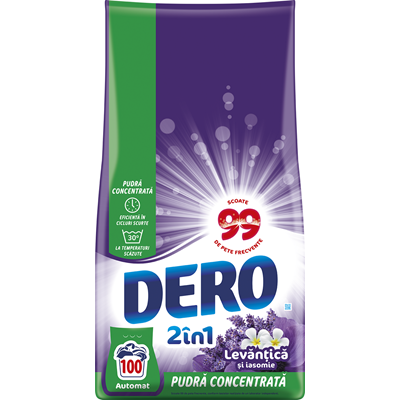 Detergenti Rufe - Dero 2 in 1 Detergent Rufe Lavanda 7,5 Kg