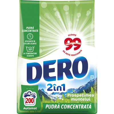 Detergenti Rufe - Dero 2 in 1 Detergent Rufe Prospetimea Muntelui 15 Kg