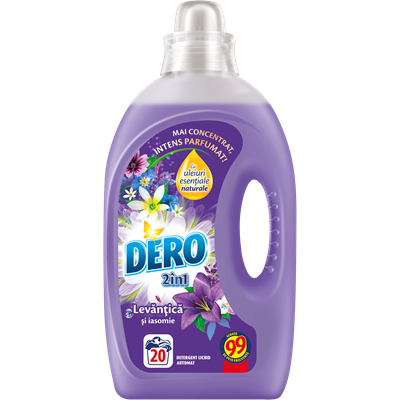 Detergenti Rufe - Dero 2in1 Lavanda Detergent Automat 20 Spalari 1 L