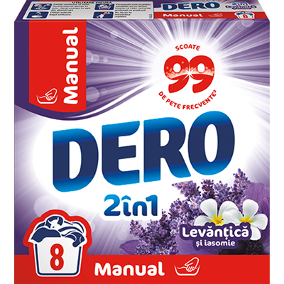 Detergenti Rufe - Dero 2in1 Lavanda Detergent Manual 400 g