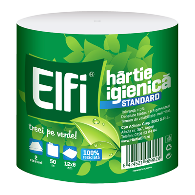 Hartie Igienica - Elfi Hartie Igienica 2 Straturi 50m 24 bucati