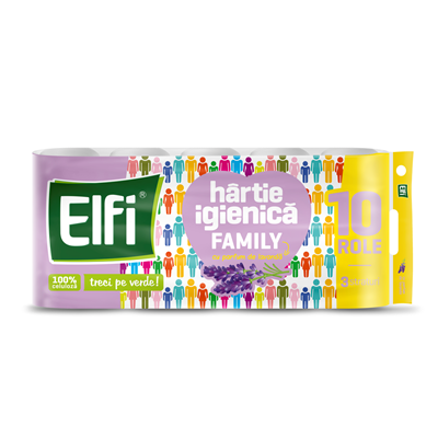 Hartie Igienica - Elfi Hartie Igienica cu Levantica 3 Straturi 10 role