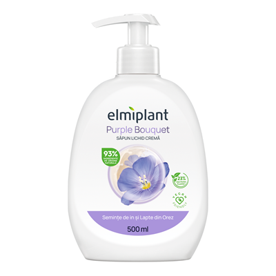 Ingrijire Corp - Elmiplant Sapun Lichid Semințe de In & Lapte din Orez 500 ml