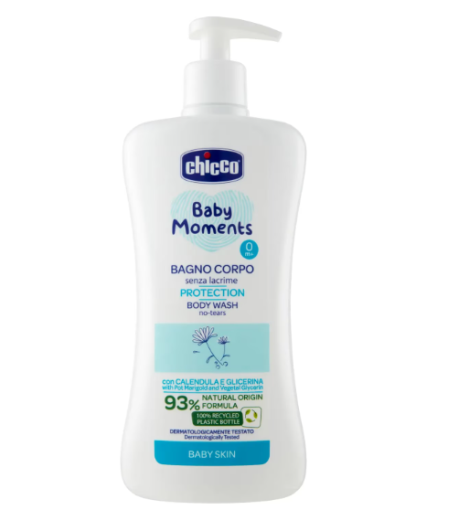 Ingrijire Corp - Gel de Dus Fara Lacrimi Chicco Baby Moments Protection, 500ml
