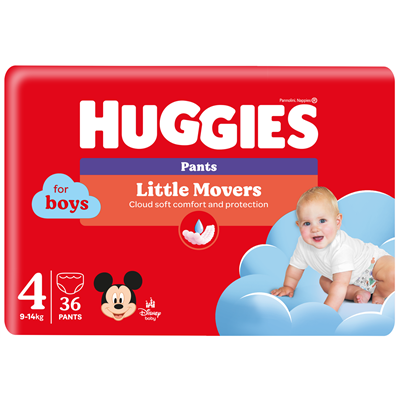 Scutece Copii - HUGGIES 36 Scutece Chilotel Marimea 4 Baieti 9-14 Kg