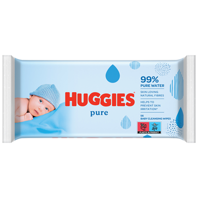 Servetele umede - HUGGIES Pure 56 Servetele Umede