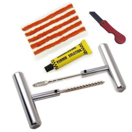 Auto & Moto - Kit Vulcanizare Metalic pentru Reparatie Pana Anvelope