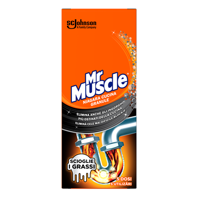 Solutii Obiecte Sanitare - Mr. Muscle Granule pentru Desfundarea Tevilor Niagara 250 g