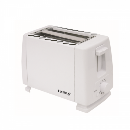 Electrocasnice - Prajitor de Paine Floria Alb, 700W, 7 Nivele de Control al Temperaturii, Buton de Oprire