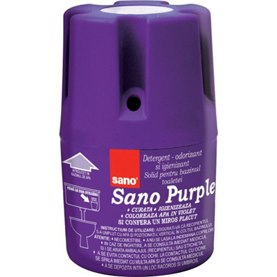 Solutii Obiecte Sanitare - Sano Purple Odorizant de Toaleta 150 g