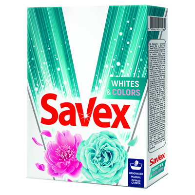 Detergenti Rufe - Savex Detergent Manual Tesaturi Albe si Colorate 400 g