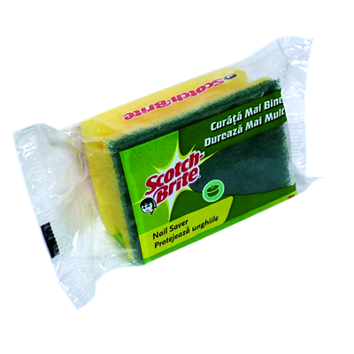 Accesorii Curatenie - Scotch Brite Burete Vase cu Protectie Unghii