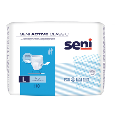 Scutece Adulti - SENI Active Classic Large Scutece Chilot pentru Adulti 10 bucati