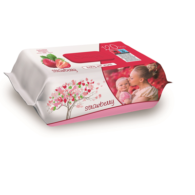 Servetele umede - Sleepy Baby 120 Servetele Umede Capsuni