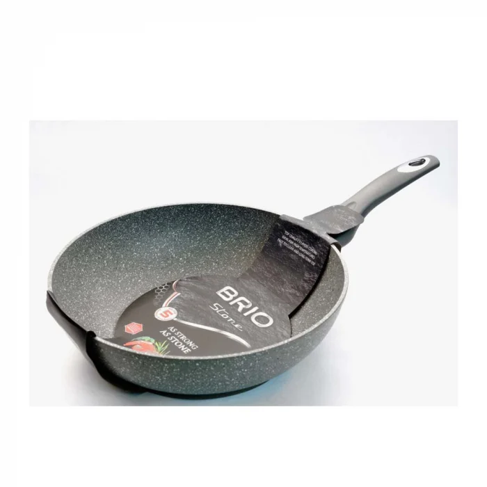Casa si Gradina - Tigaie Aluminiu Forjat Wok 24cm Brio Stone