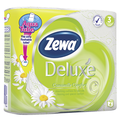 Hartie Igienica - Zewa Deluxe Hartie Igenica Camomile 4 bucati