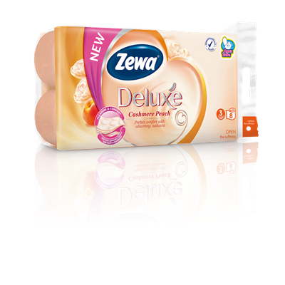 Hartie Igienica - Zewa Deluxe Hartie Igienica Piersica 3 Straturi 8 bucati