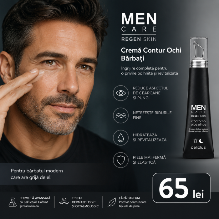 Cremă Contur Ochi Bărbați Deliplus Men Care Regen Skin 15 ml [2]