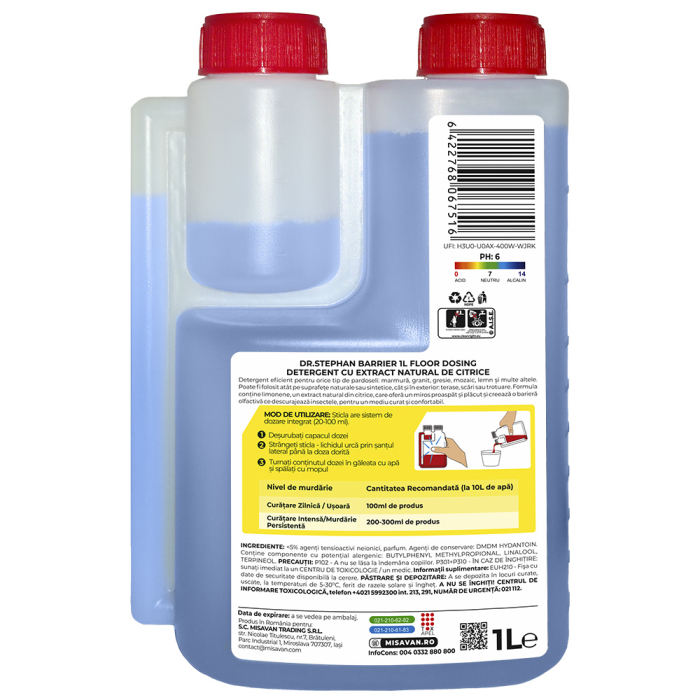 Dr. Stephan Barrier – Detergent Pardoseli cu Citrice – 1L [2]