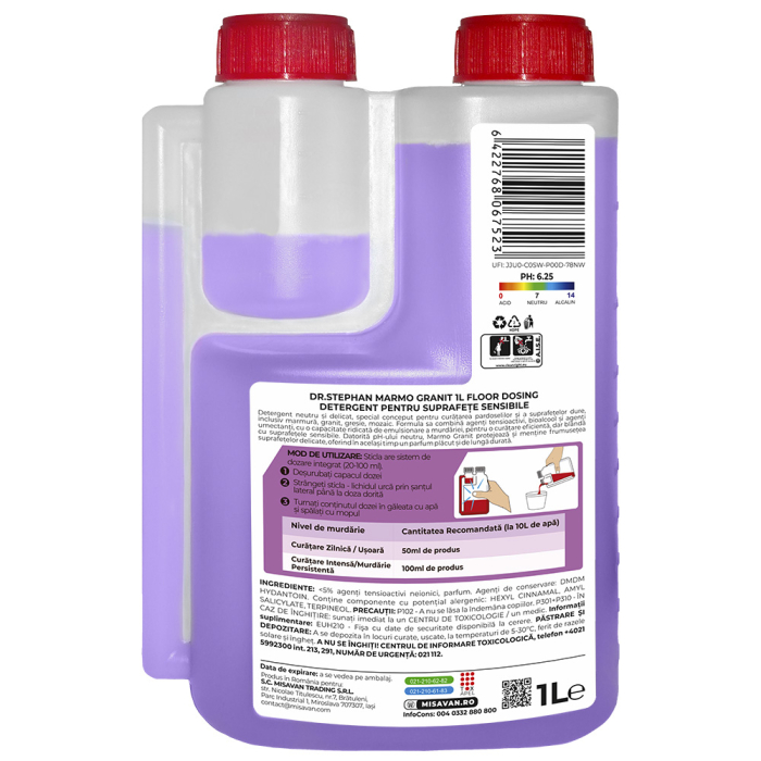 Detergent pardoseli sensibile Dr. Stephan Marmo Granit Floor Dosing 1L [2]
