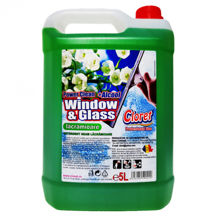 Detergent pentru geam Lacramioara Cloret 5 L [1]