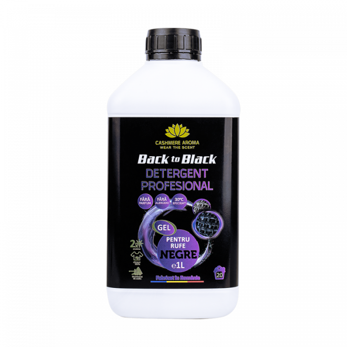 Detergent profesional rufe negre "Back to black", 1L [1]