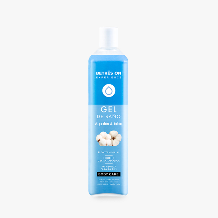 Gel de baie cu bumbac și talc Betres ON 750 ml [1]