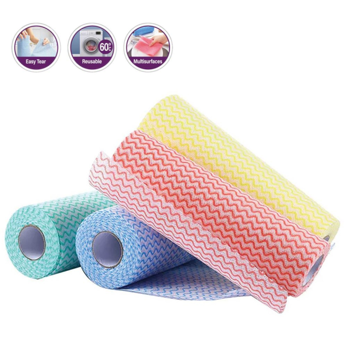 Lavete Universale Reutilizabile pe Rolă albastre 50 buc [3]